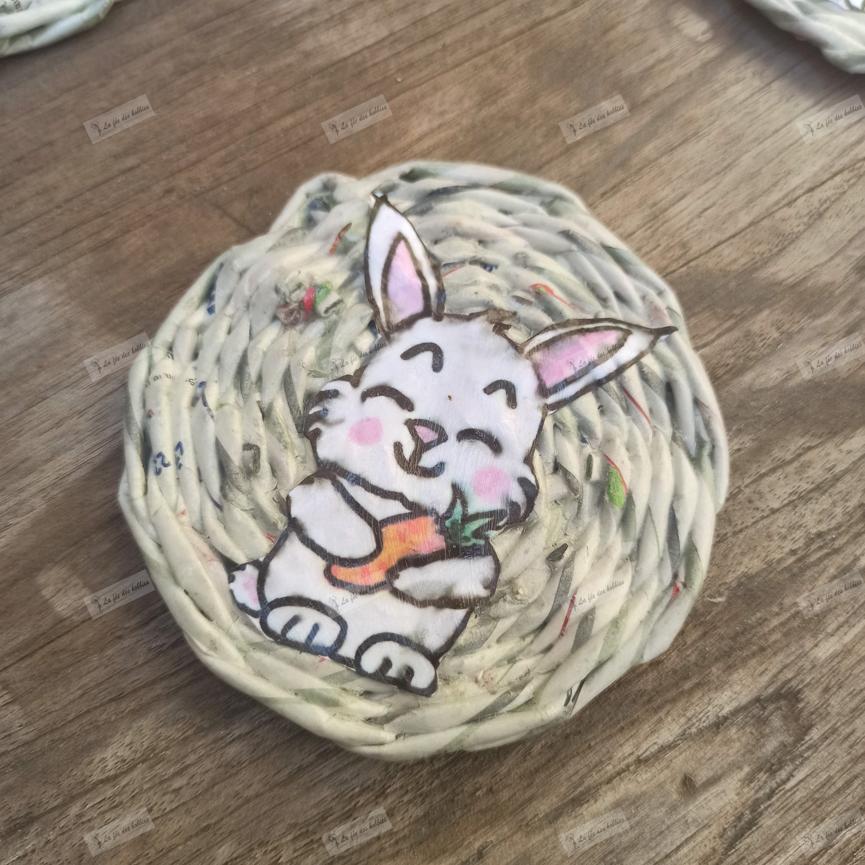 original lapins sous_verres apéritif papier recyclé