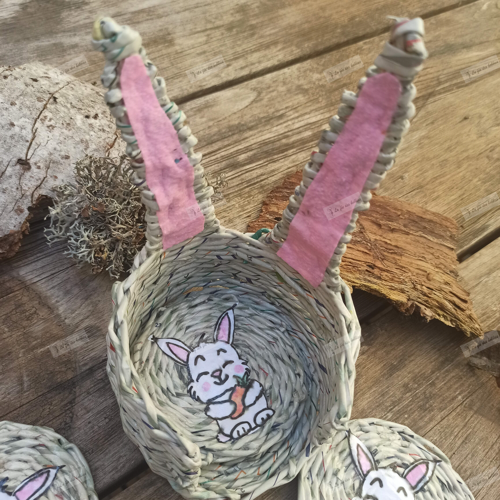 original lapins sous_verres apéritif papier recyclé